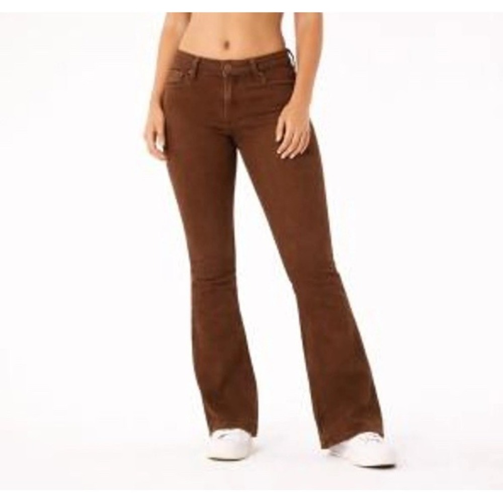 Hollister Women's 5R Jeans 27W 32L High Rise Vintage Flare Soft Stretch Brown
